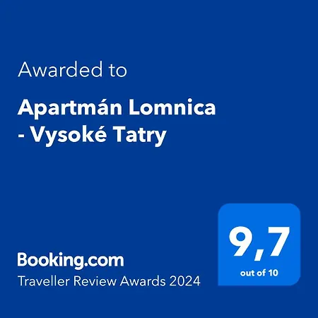 Lomnica - Vysoke Tatry Апартаменты Велька-Ломница